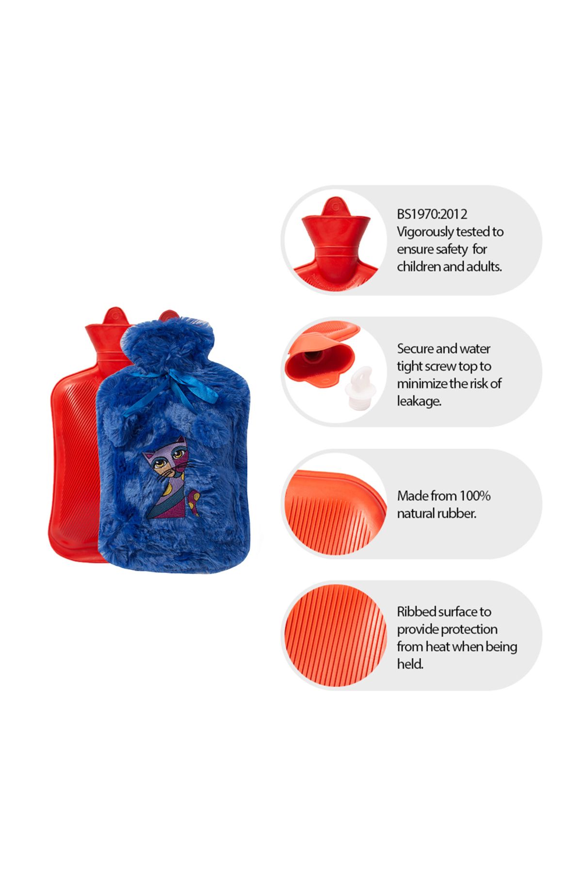 Biggdesign-Owl And City Plush Hot Water Bag 5