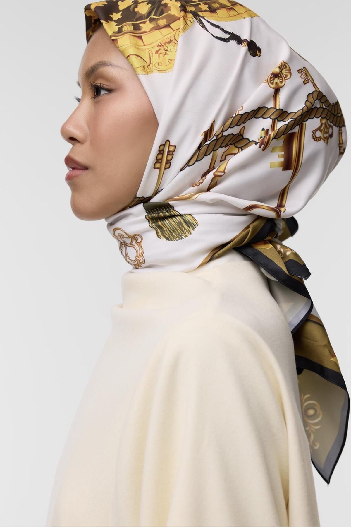 روسری زرد ̇PEK نادین اورجینال Qef