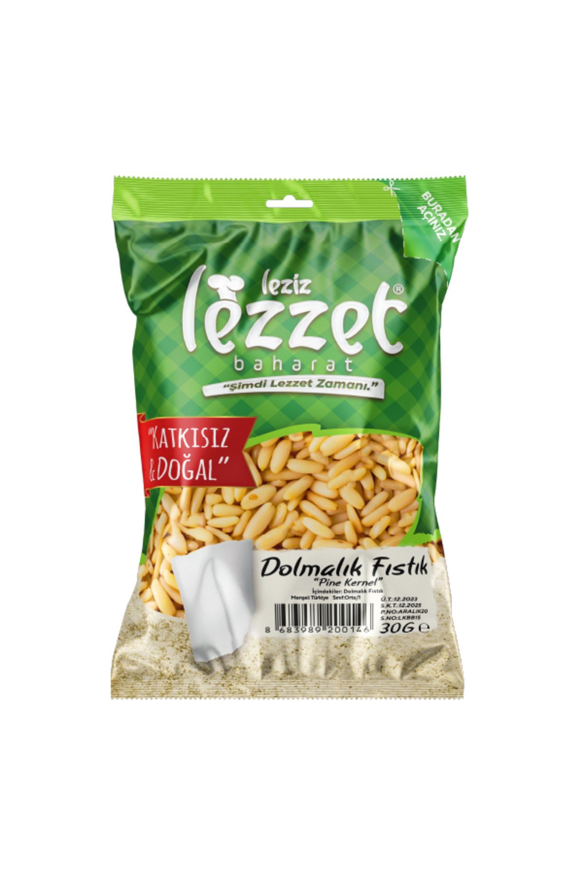 Leziz Lezzet Dolmalık Fıstık 30 G