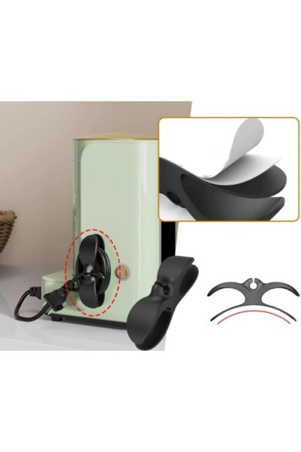 HİFA Organizator De Cabluri Multifuncțional 2 Buc - One Size