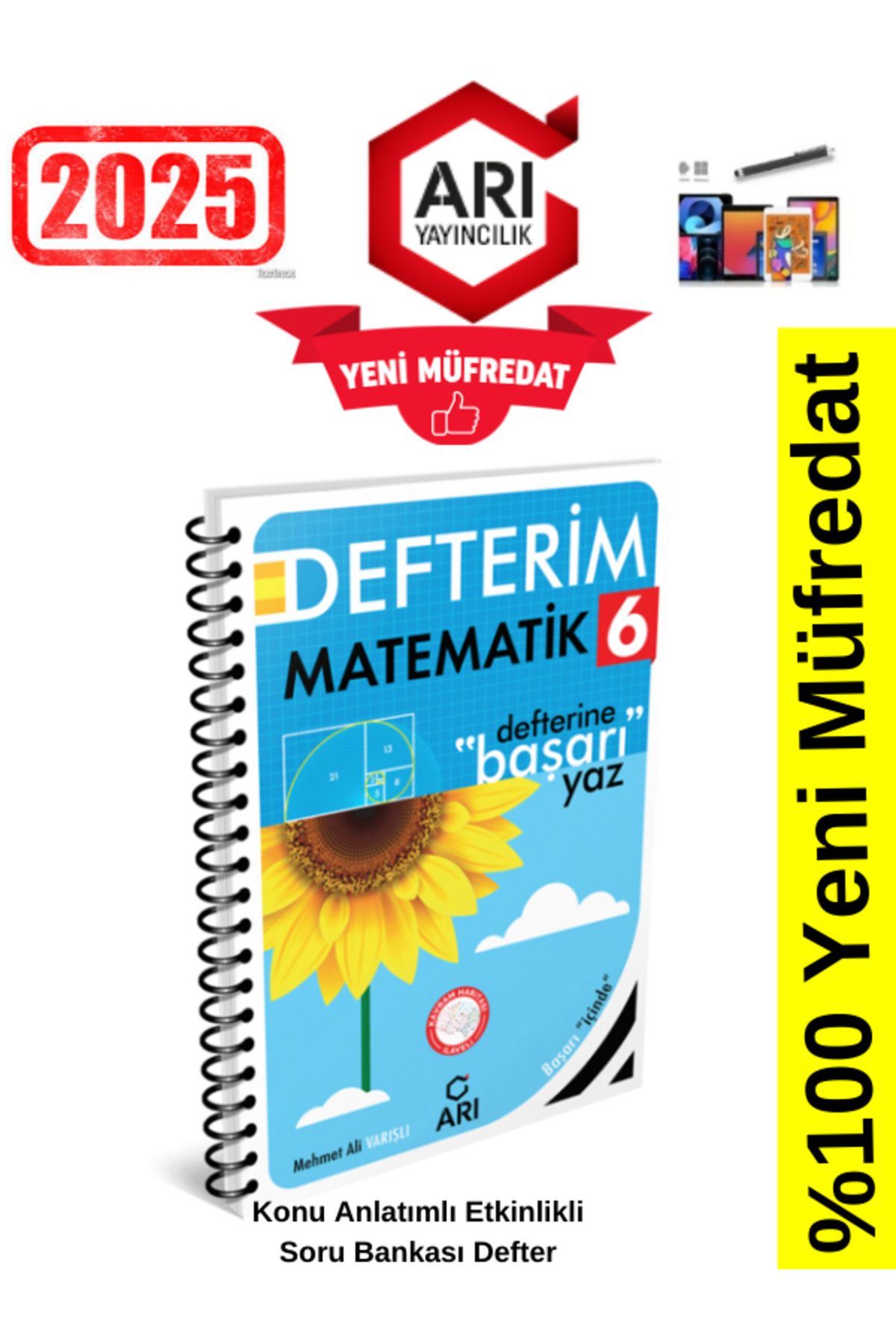 Arı Yayıncılık 2024-2025 Müfredat 6.Sınıf Matemito Matematik Konu Anlatımlı Etkinlik Defter+Kalem