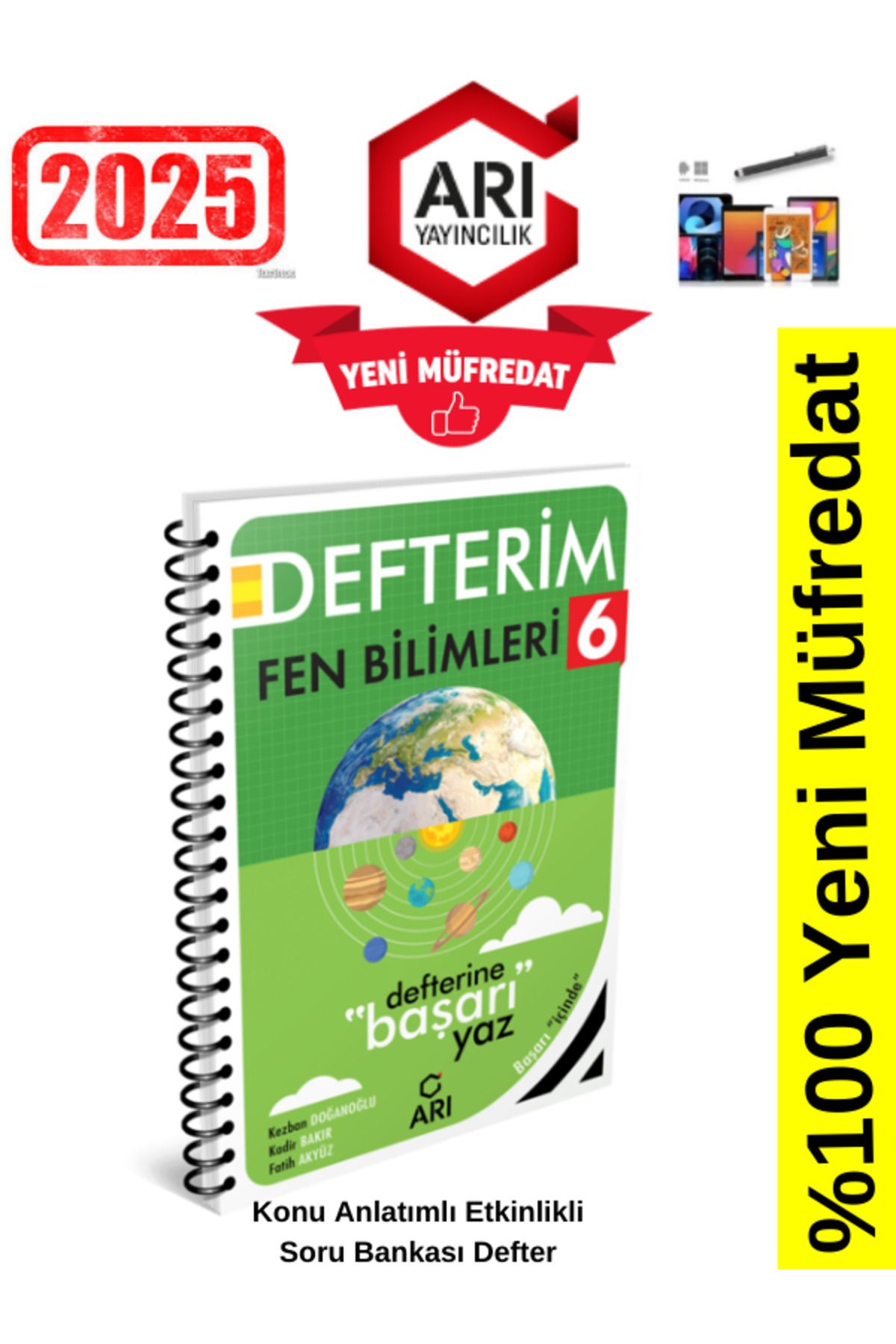 Arı Yayıncılık 2024-2025 Müfredat 6.Sınıf Fenito Fen Konu Anlatımlı Etkinlik Defter+Kalem