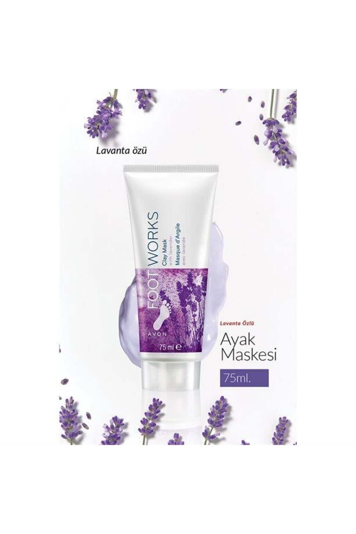 AVON Footworks Lavanta Özlü Ayak Maskesi 75ml