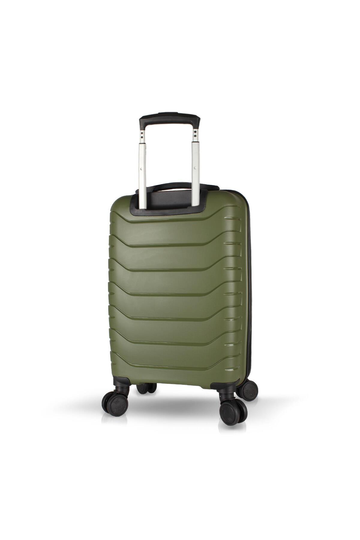 My Valice  Solid PP Polipropilen Kırılmaz Küçük Kabin Boy Haki Valiz - Görsel 2