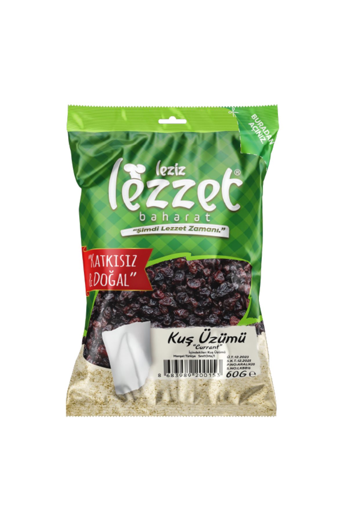 Leziz Lezzet Kuş Üzümü 60 G