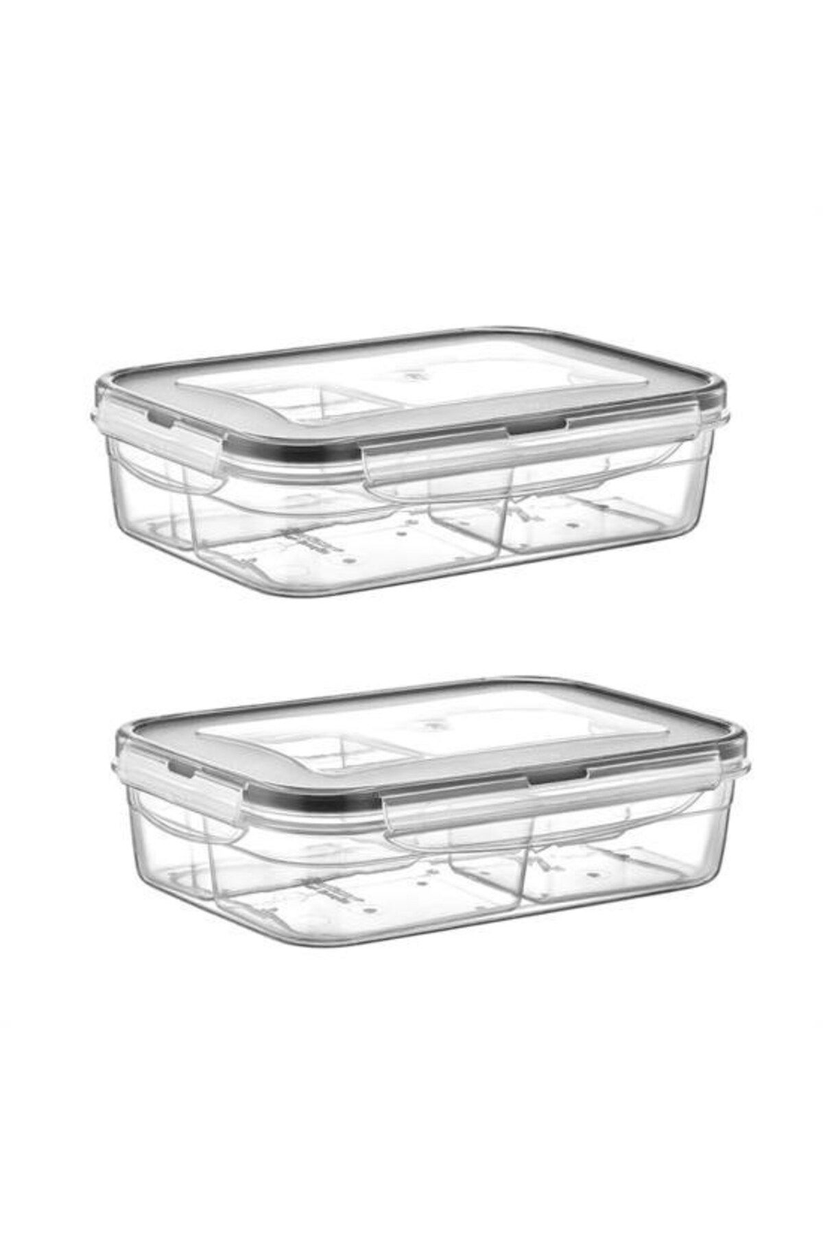 Buffer-® 1 Liter Food Storage Container with 4 Compartments, Leak-Proof Seal and Lockable Lid -LC520 7