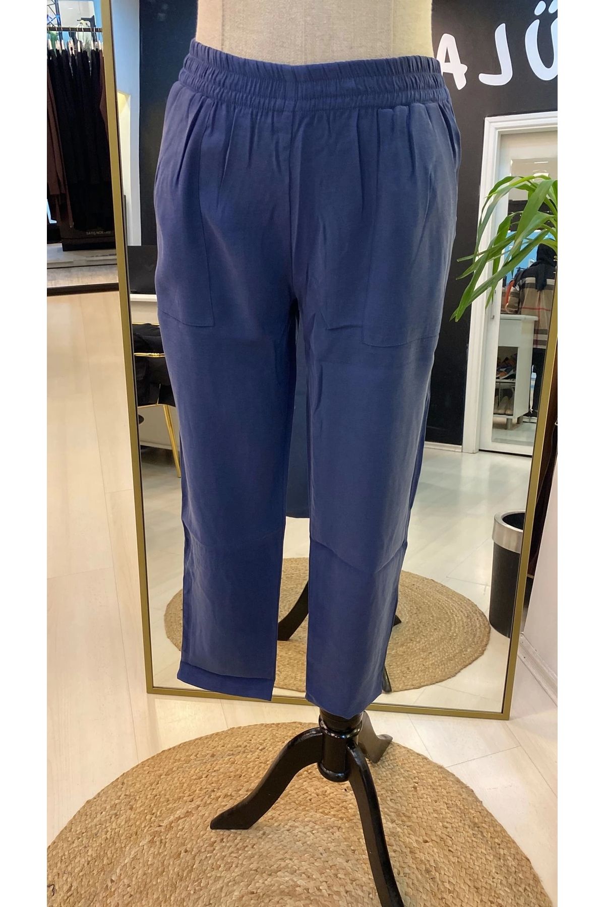 Invee-INVEE thin fabric PANT 6960 INDIGO 3