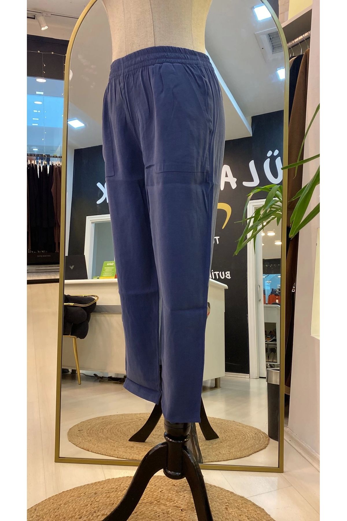 Invee-INVEE thin fabric PANT 6960 INDIGO 4