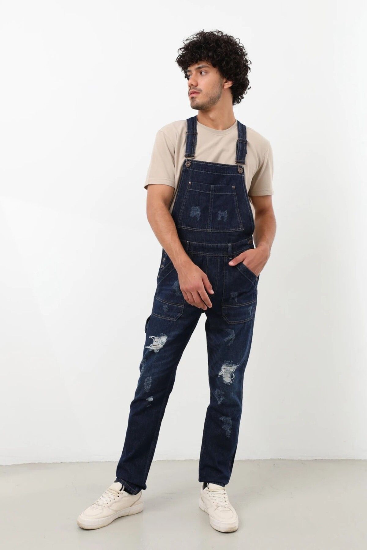 BANNY JEANS-Men's Jean Overalls Trousers Rins 2