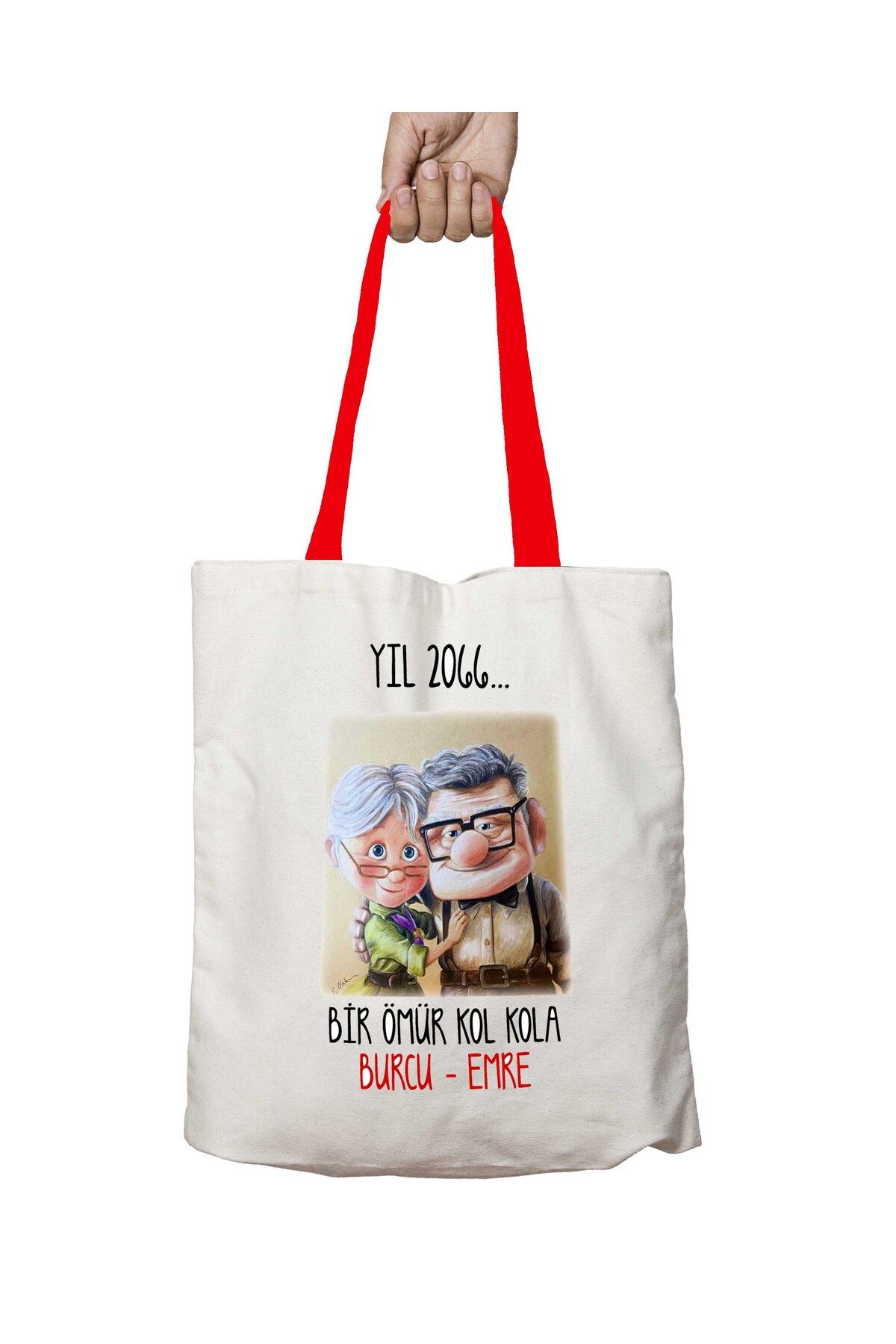 ART HEDİYE Geantă De Umăr Lavabilă Cu Mâner Roșu Anul 2066 One Life Arm Cola Unisex - One Size