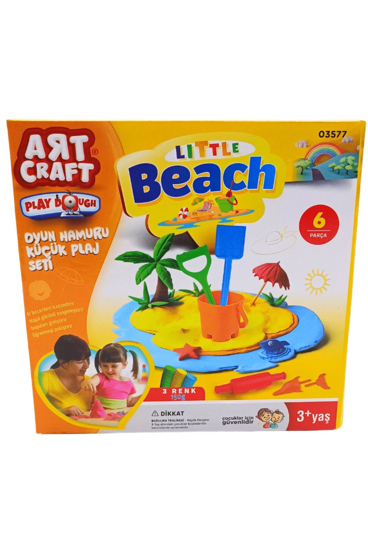 Art Craft Plaj Temalı Oyun Hamuru Seti 150 Gram 03577