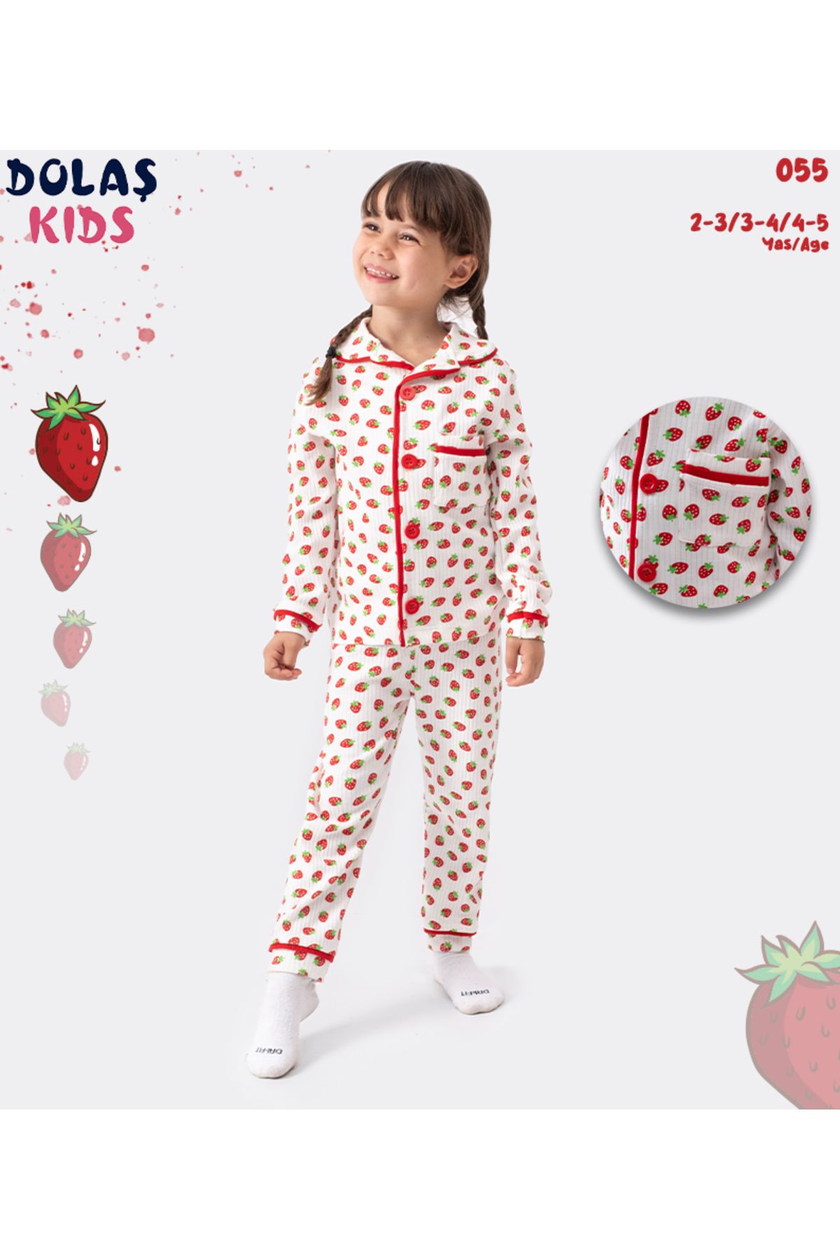 tinytrends-Printed 100% Cotton Pajamas Set for Baby Girl 3