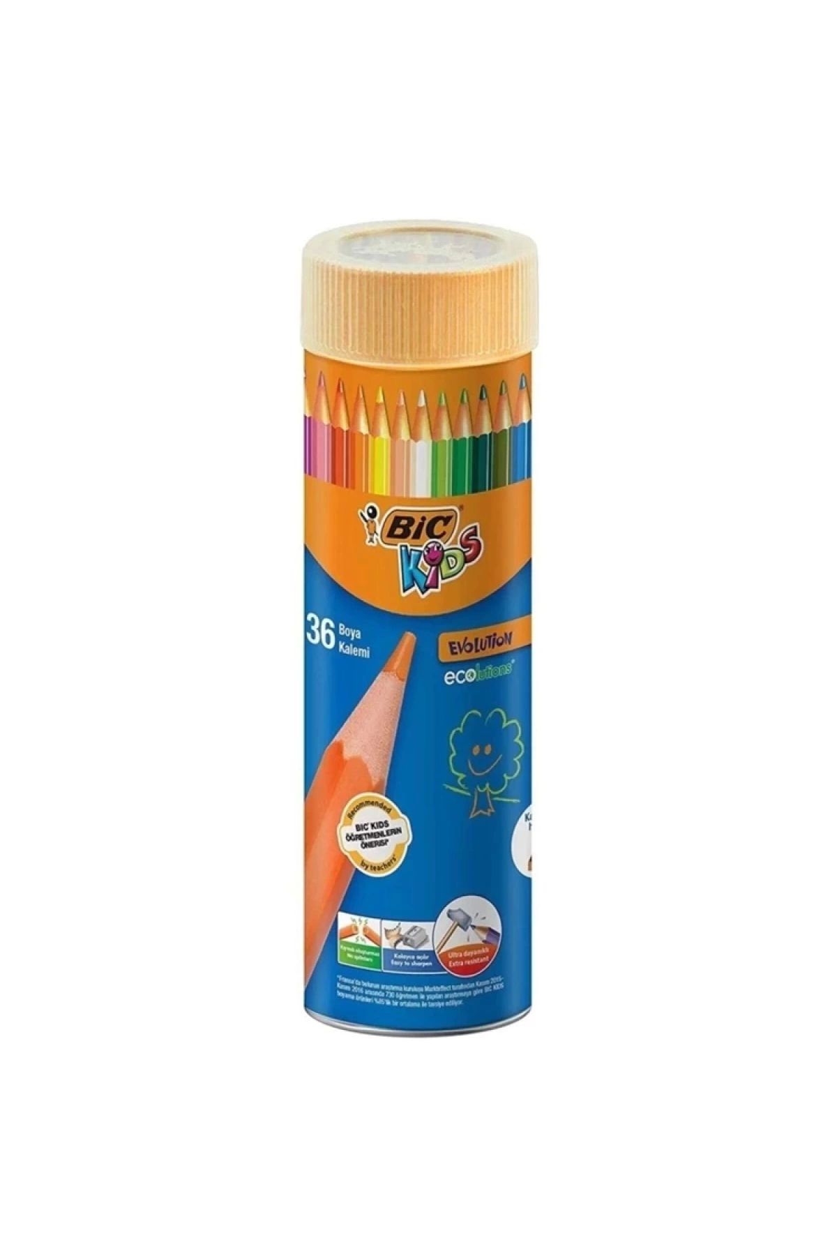 Bic Kids Evolutıon 36lı Metal Tüp Kuruboya 968491