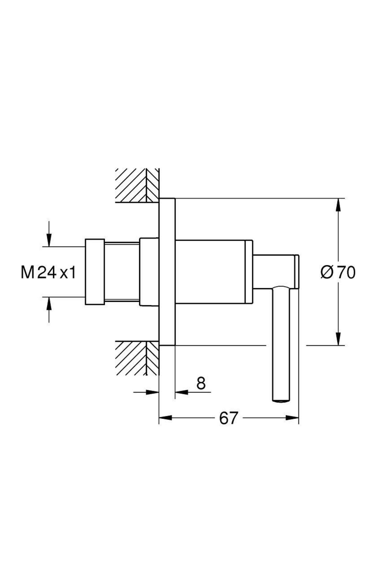 Grohe-Built-In Stop Valve Atrio - 29397Al0 3