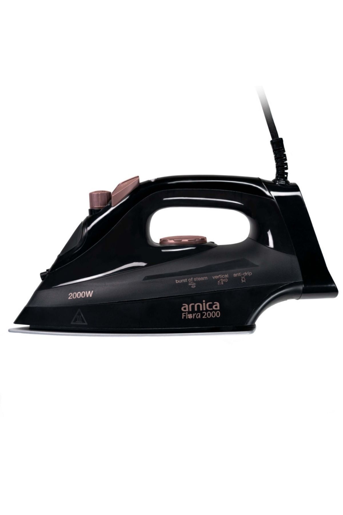 ARNİKA Flora 2000 Şok Buharlı Ütü Siyah-Rose UT61043