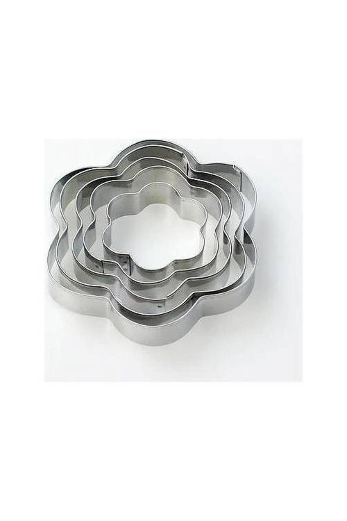 Albayrak Çiçek Kurabiye Kalıbı Metal 5 Parça