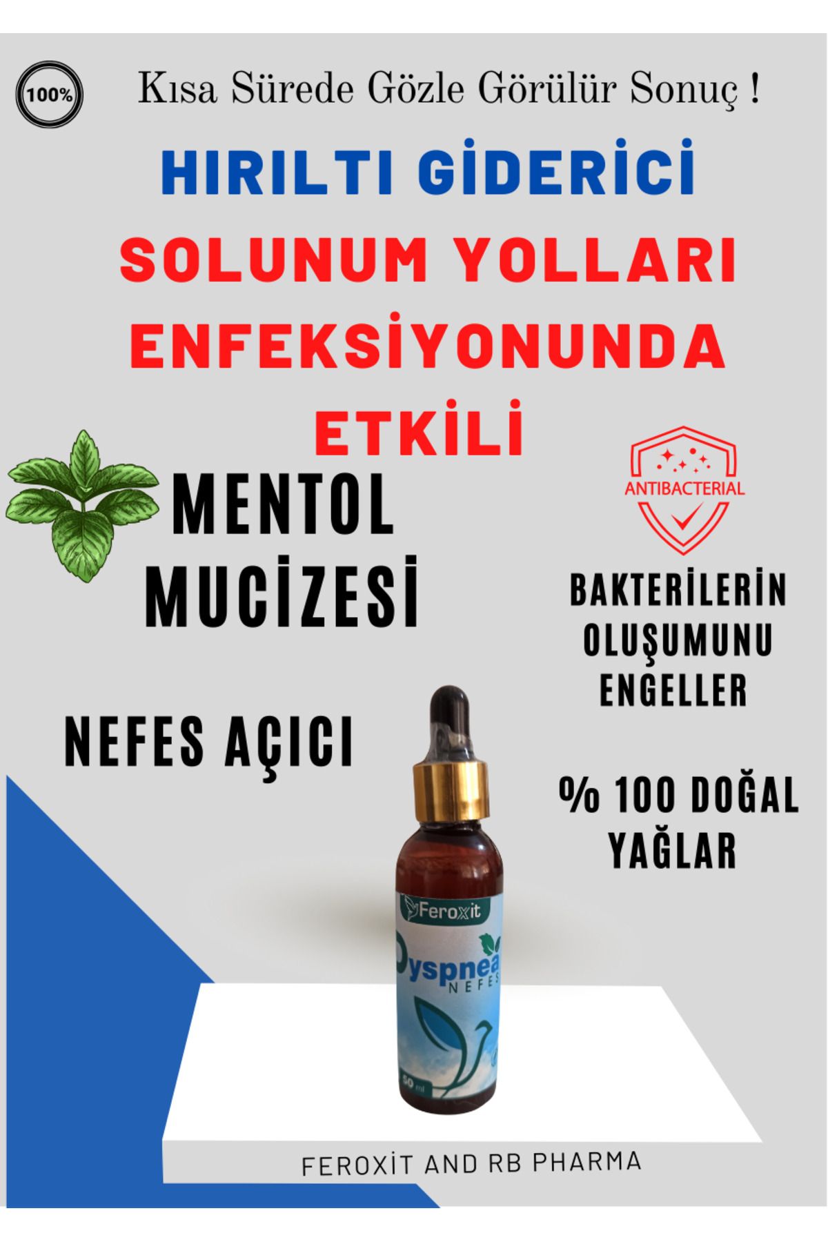 FEROXİT Hırıltı Giderici Ve Solunum Yolu Açıcı (tüm Kuş Yürleri )50 ml