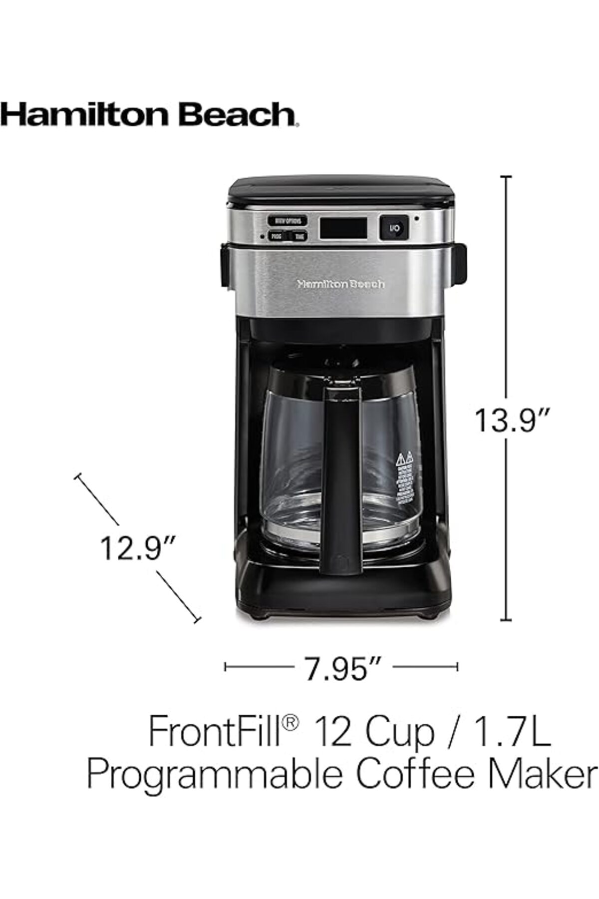 Hamilton Beach FrontFill® 12 Cup Programmable Coffee Maker,