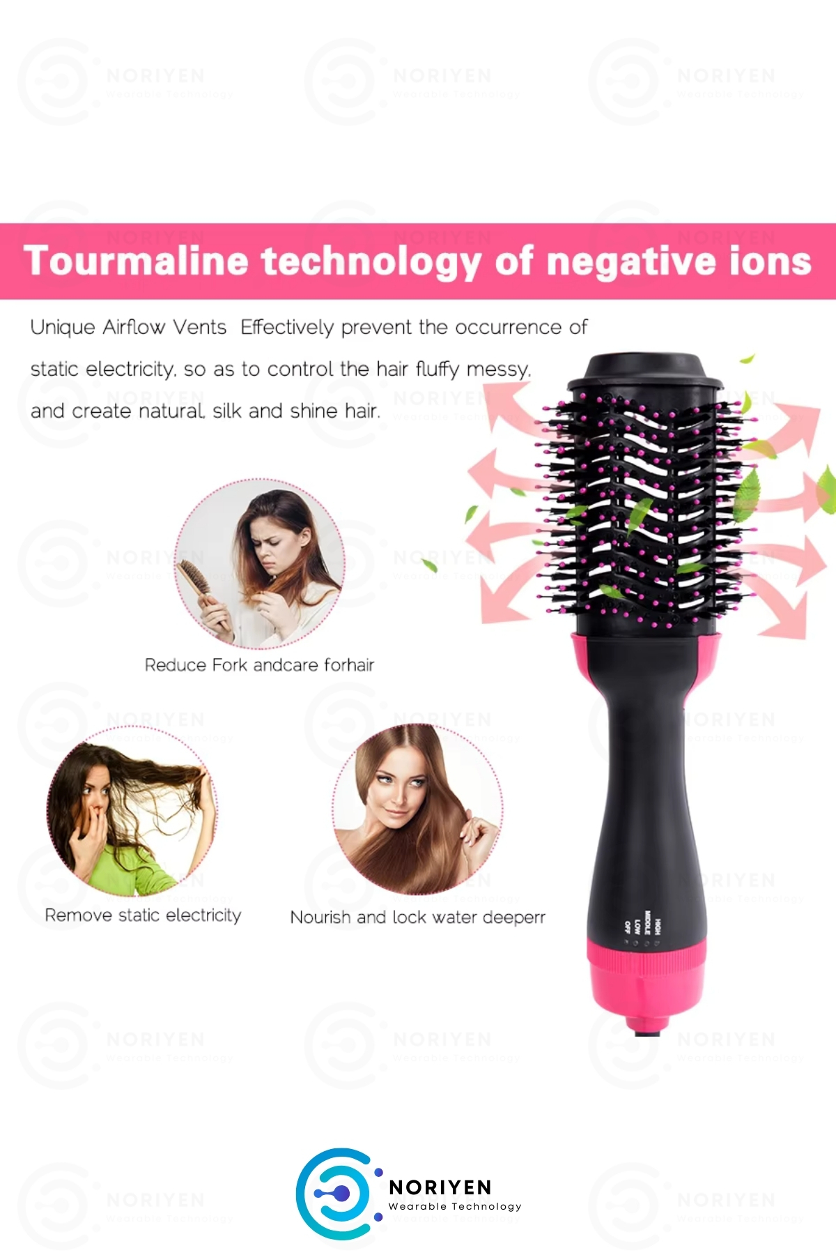 Yeni Nesil 4in1 Çok Fonksiyonlu Saç Kurutma Şekillendirici Düzleştirme Özellikli Hair Dryer & Styler