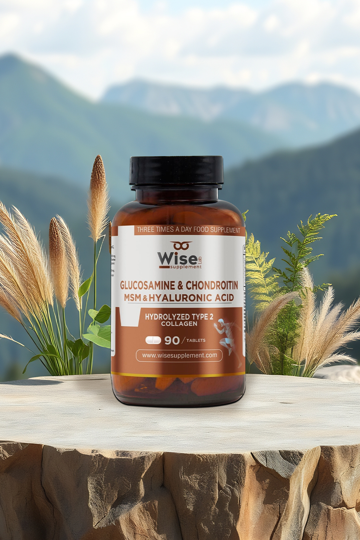 WiseLab-Glucosamine & Chondroitin & Msm Type 2 90 Tablets 4