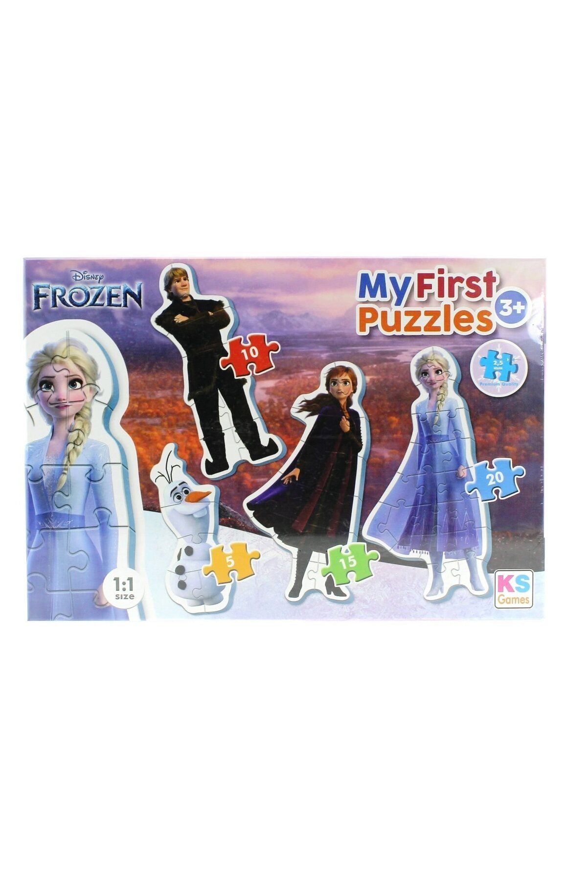 Lucest Lucesturg  Puzzle Frozen My First Puzzle 4 In 1 Çerçevesiz New