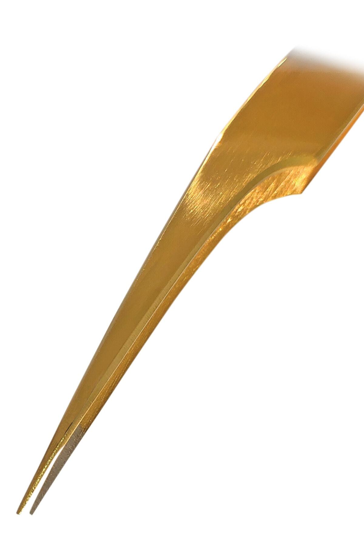 Gold Düz Ayırıcı Profesyonel Premium Ipek Kirpik Cımbızı — golddüz-2021 — تصویر 6 از 6
