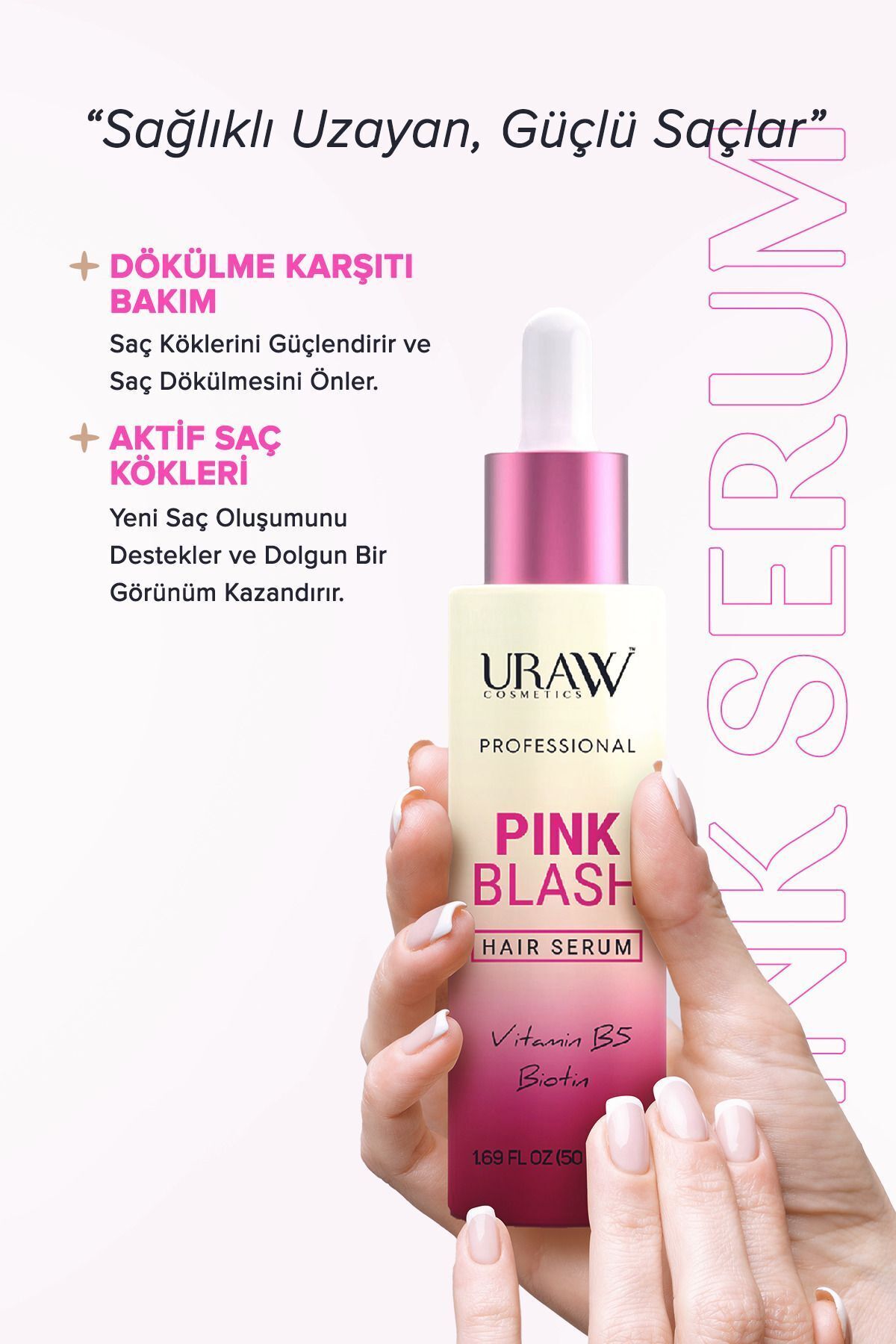 Uraw Pink Blash 2'li Fırsat Paketi ( Dökülme Karşıtı Ve Saç Folikül Aktivasyonu )-2