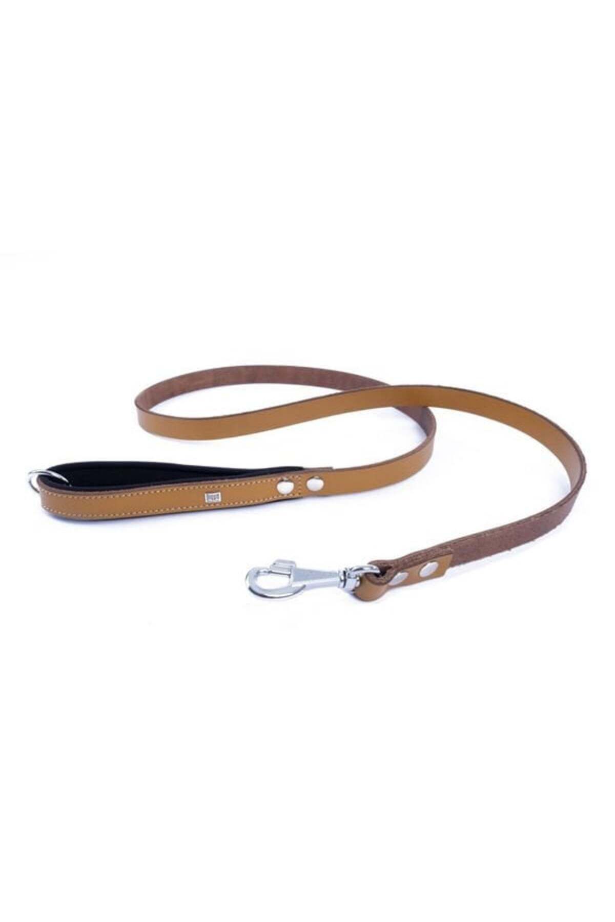 O Dog Doggie Konfor Deri Köpek Gezdirme Tasması Medium Camel 2x140 Cm - Petshopundan