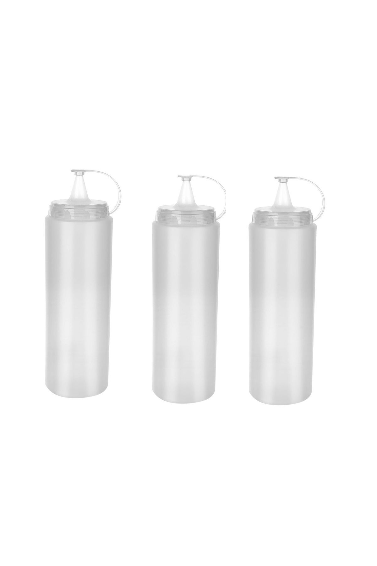 MarDyHome Şeffaf Sos Şişesi - 1000ML Dev Boy 3 Adet