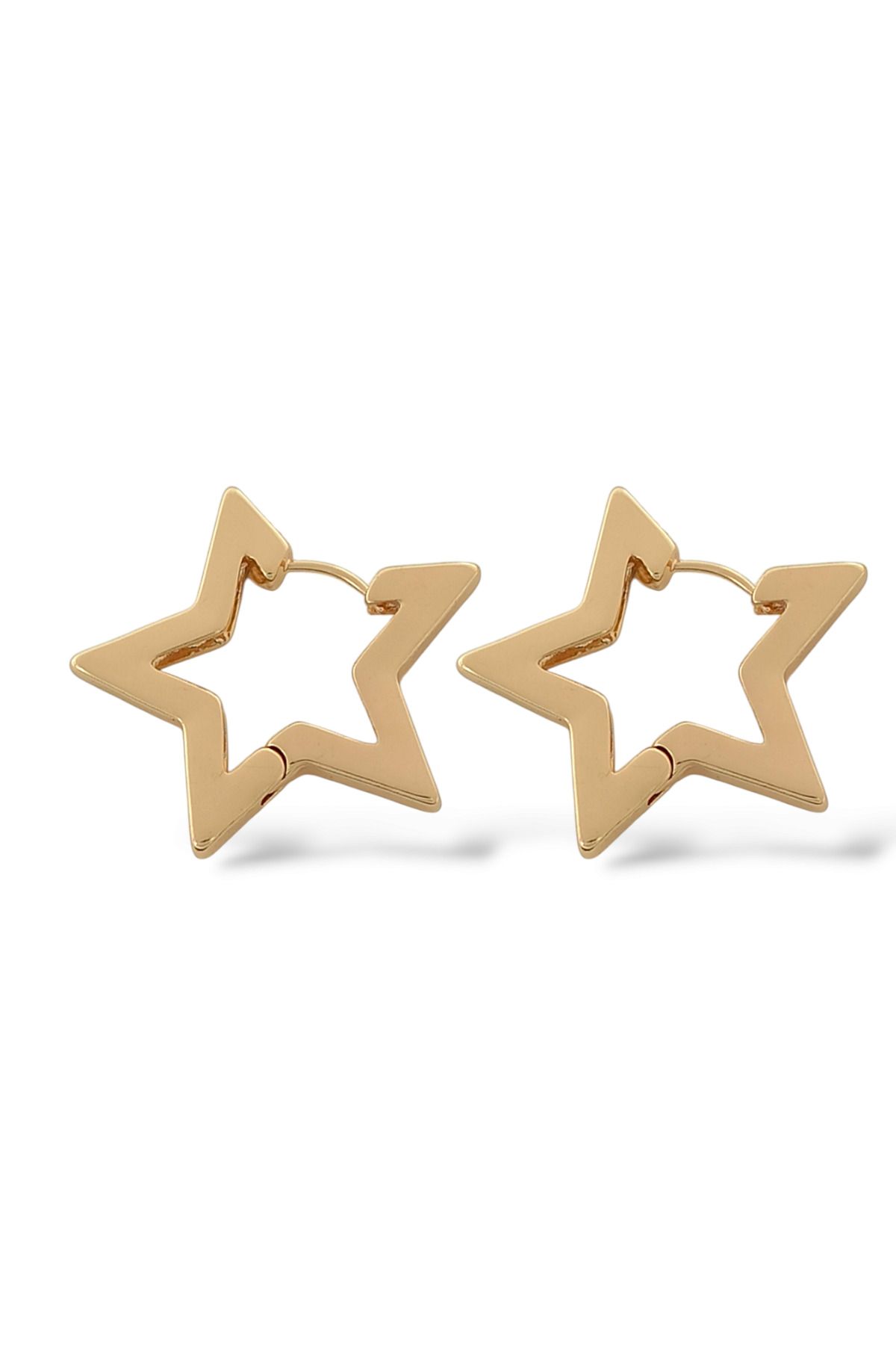 Çlk Accessories-Premium Curved Star Earrings 2