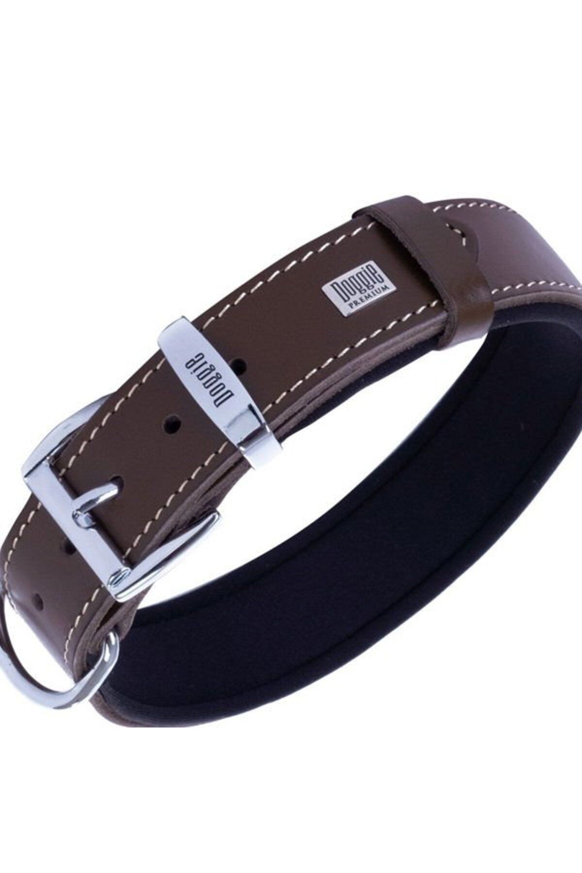 O Dog Doggie Konfor Deri Köpek Boyun Tasması Medium Kahverengi 3x42-50 Cm - SBT3010MBROWN - Petshopundan