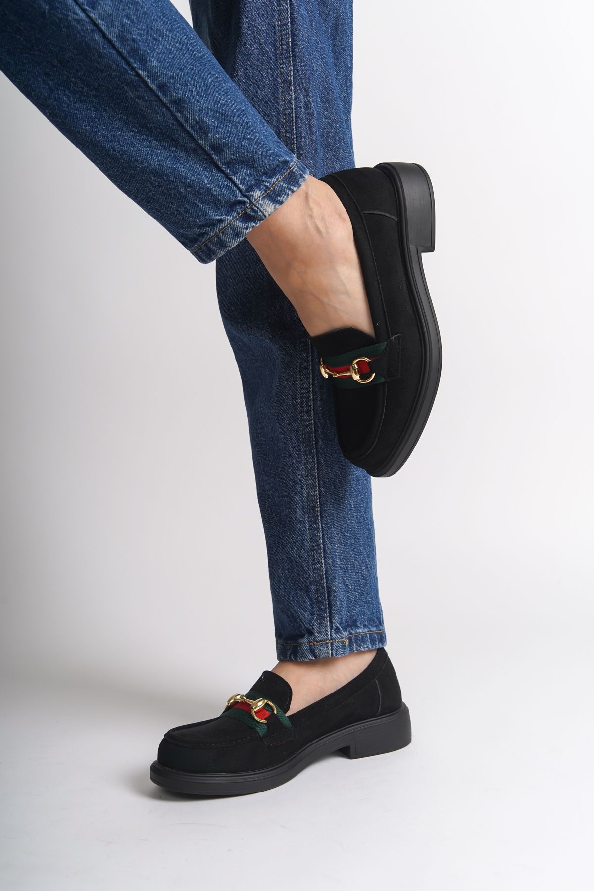 لوفر مشکی زنانه بلوک فلزی اورجینال Capone Outfitters