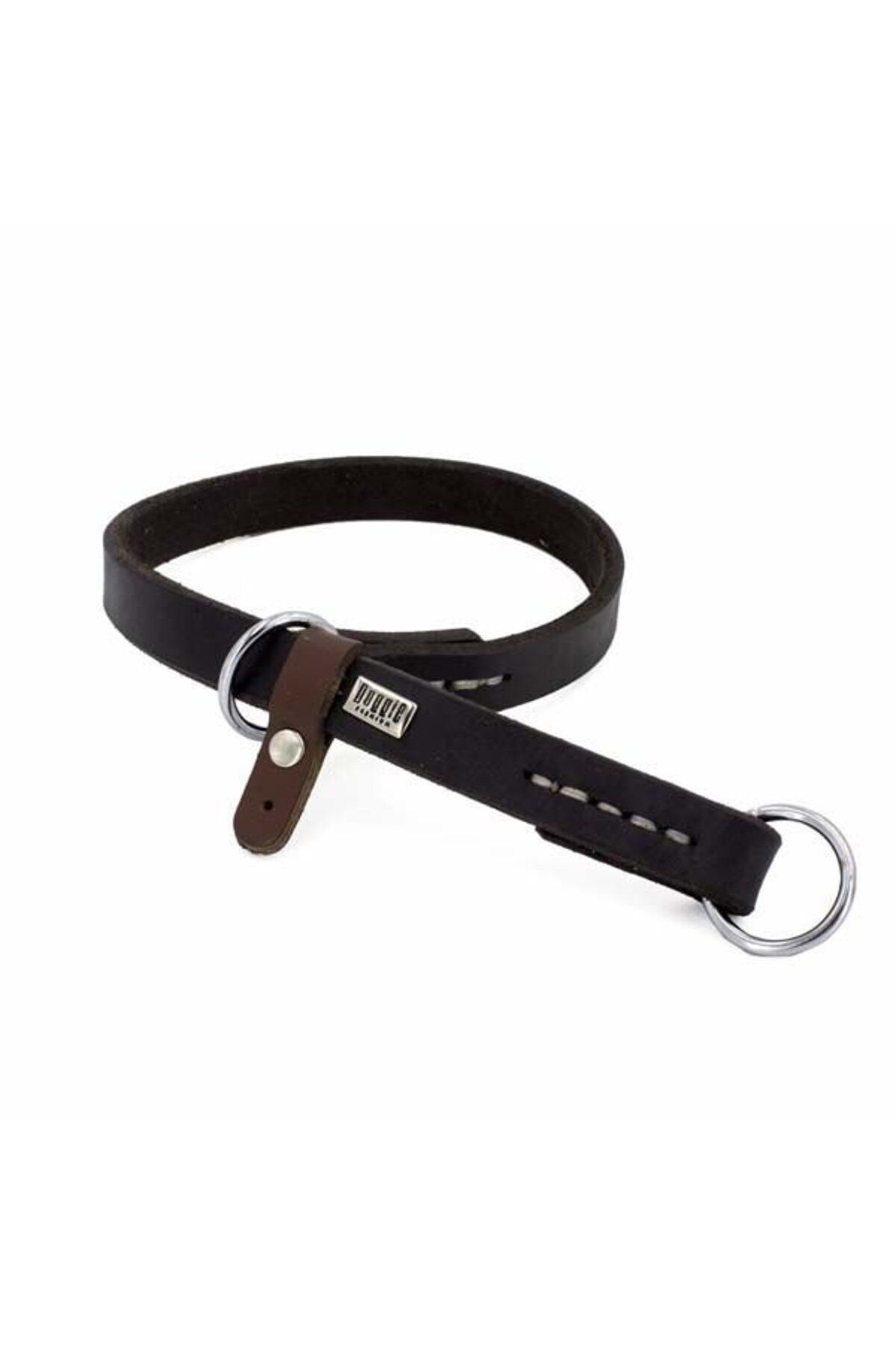 O Dog Doggie Yağlı Deri Eğitim Köpek Gezdirme Tasması Small Kahverengi 1.5x30-40 Cm -