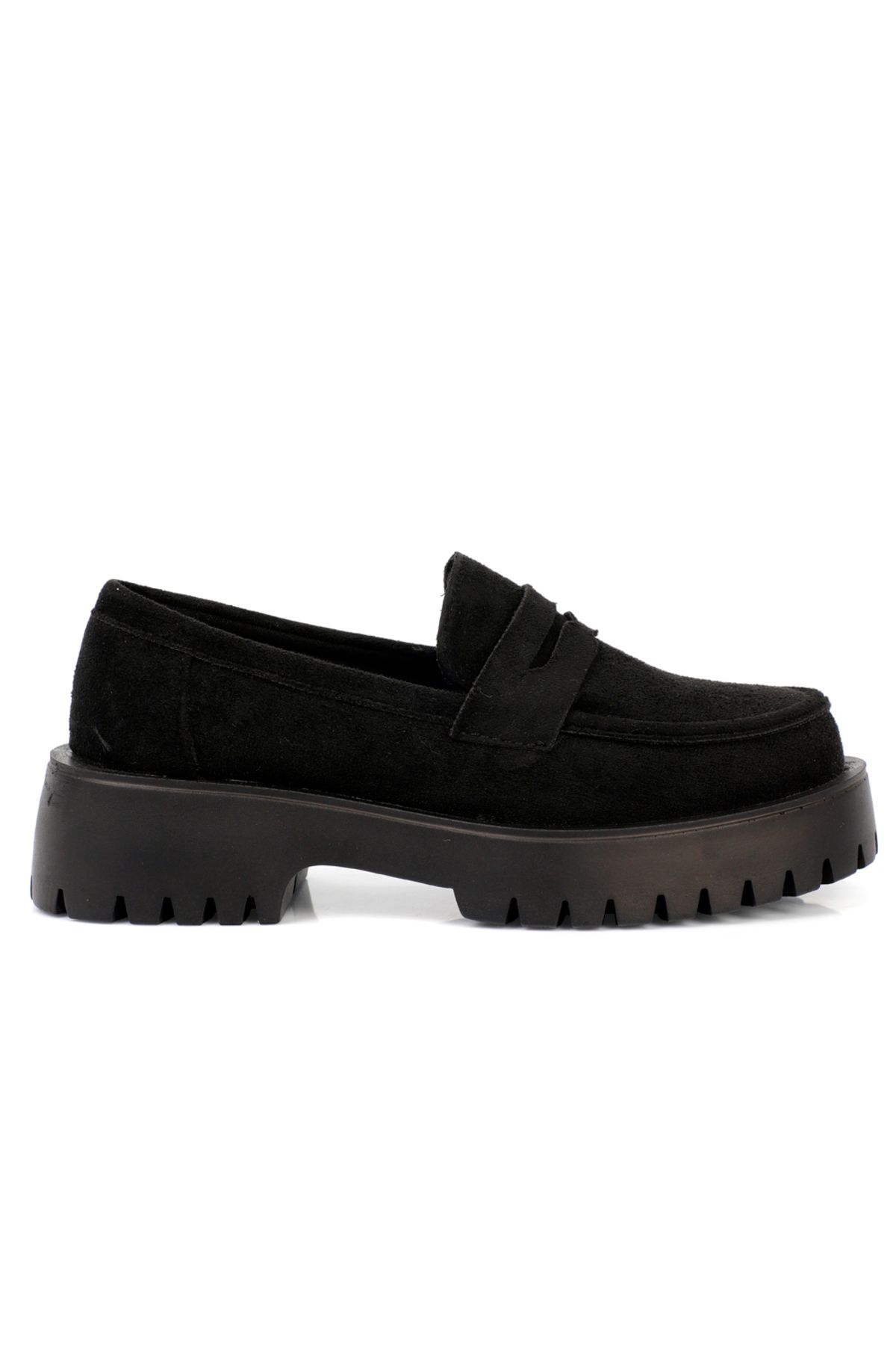 لوفر مشکی زنانه Trak Base Loafer اورجینال Capone Outfitters