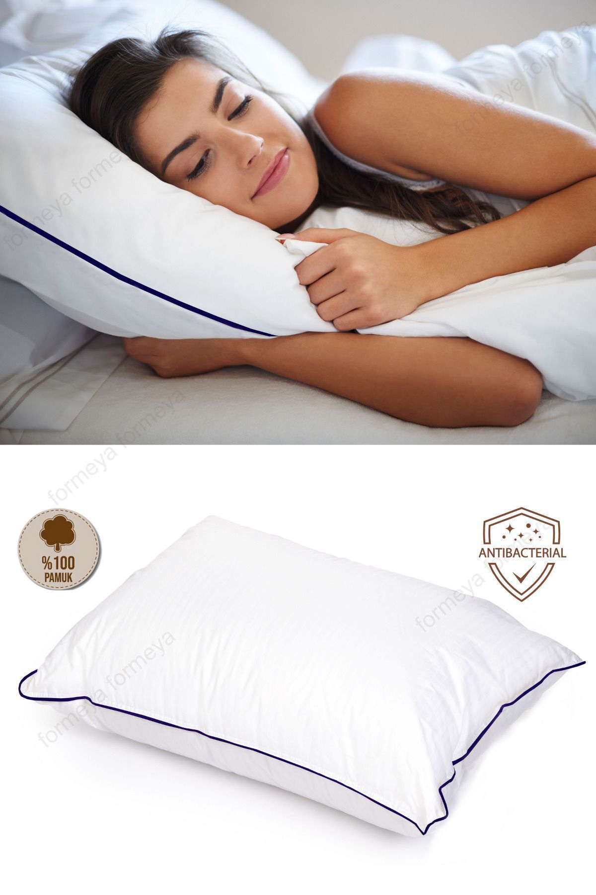 Formeya-Climate 100% bumbac Tesatura exterioara Nano Gel Perna Hotel Perna 50*70 cm 1100 Grame 2