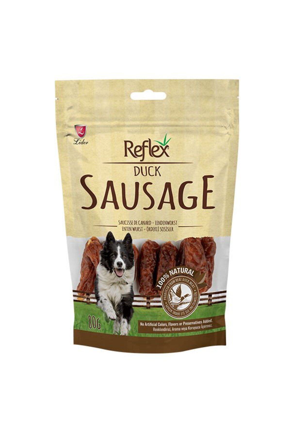 Reflex Sausage Ördekli Sosis Köpek Ödül Maması 80 Gr - Petshopundan