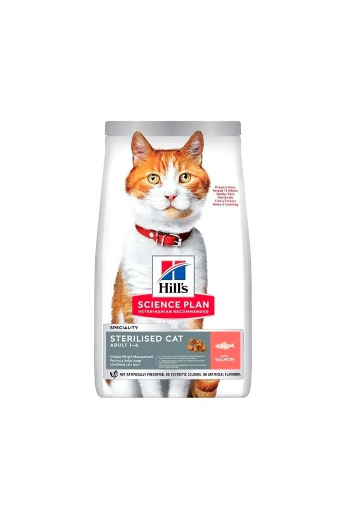 Hills Science Plan Sterilised Somonlu Kısır Kedi Maması 10 kg (stt:01/2026)