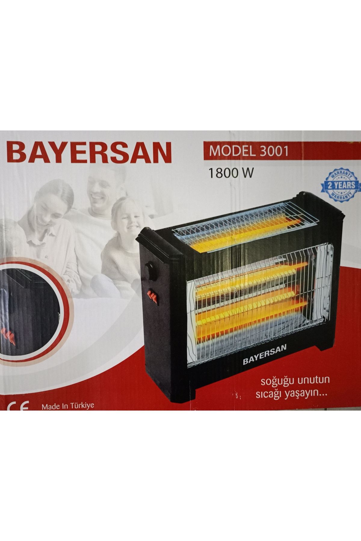 BAYERSAN 3001 1800 WATT Elektrikli Isıtıcı