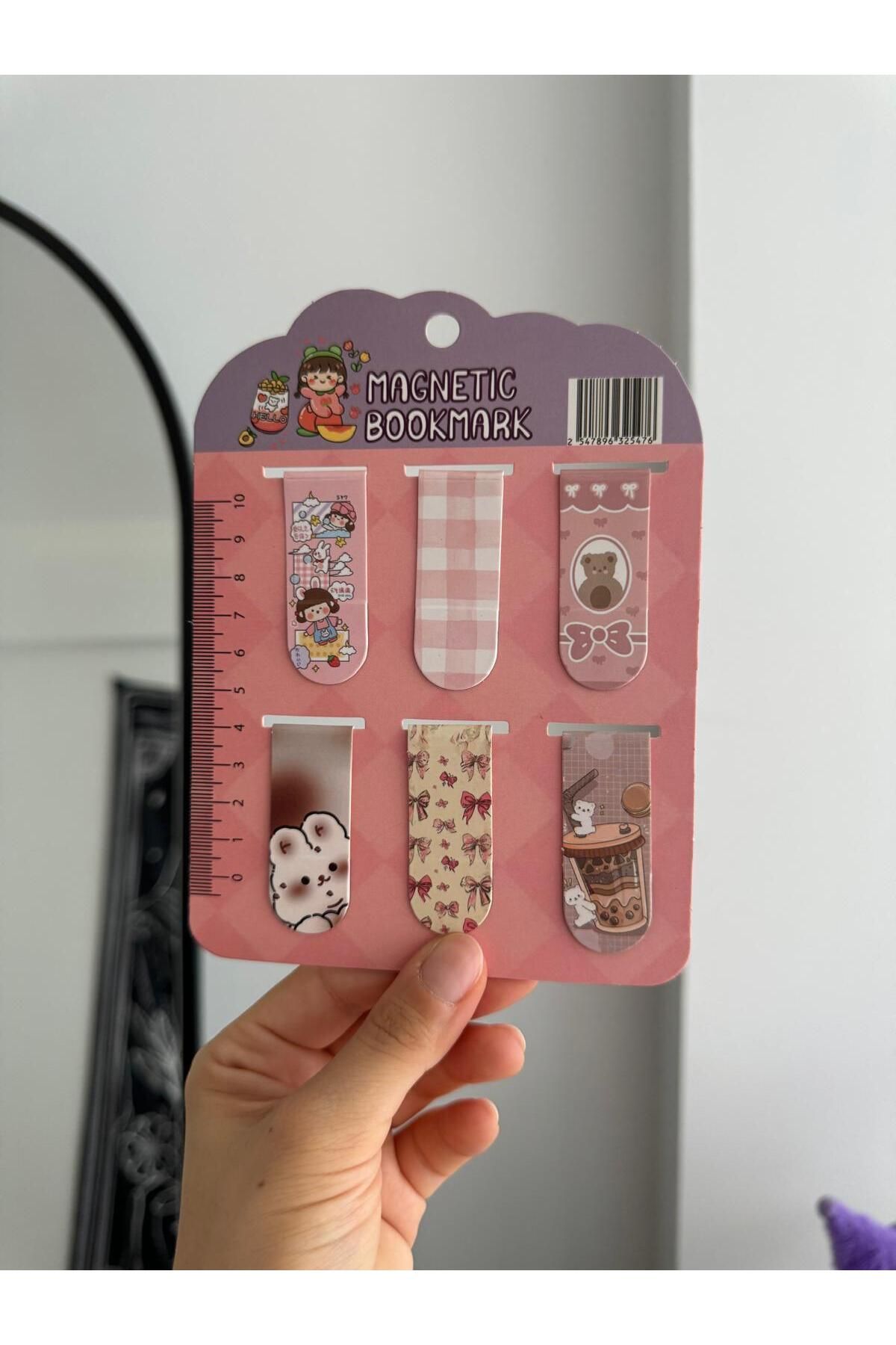 Attach Kawaii Ribbon Magnetic Bookmark / Kitap Ayracı 6lı Set