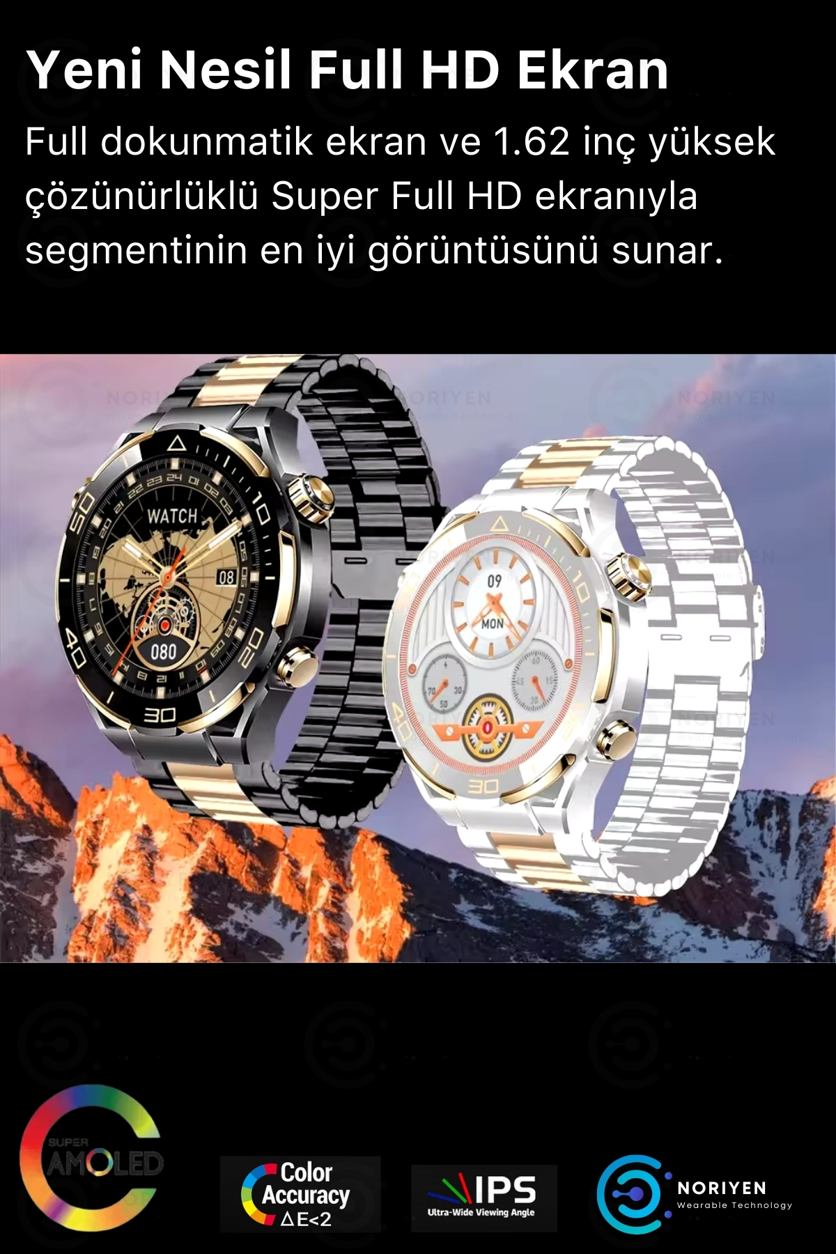 Premium Serisi 1.62 İnç Büyük HD Ekran Spor Sağlık Sensörlü iOS Android Uyumlu S30 Max Akıllı Saat