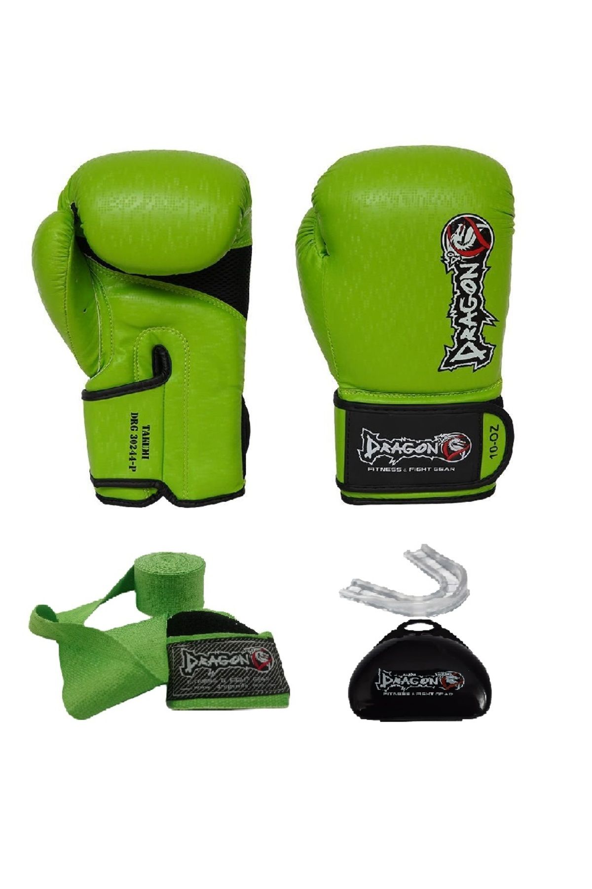 دستکش بوکس مردانه و زنانه TAKUMI BOXING KICK MUAY THAI DRAGON 3L SET GIFTTOOM GLOOVES BANDAGI Dragondo