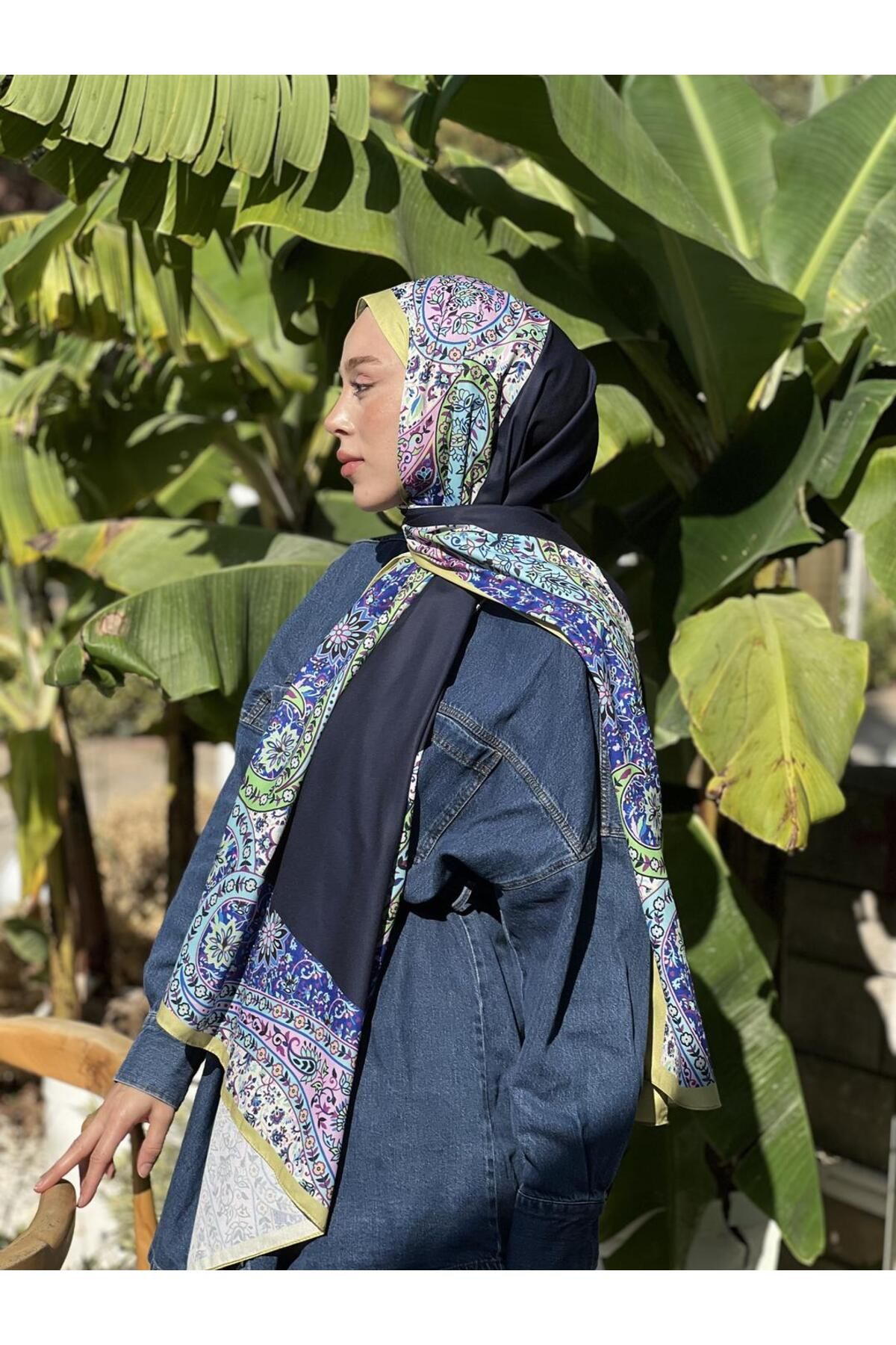 Modakaşmir-Diji Medina Silk - Shawl with Macrame Pattern 2