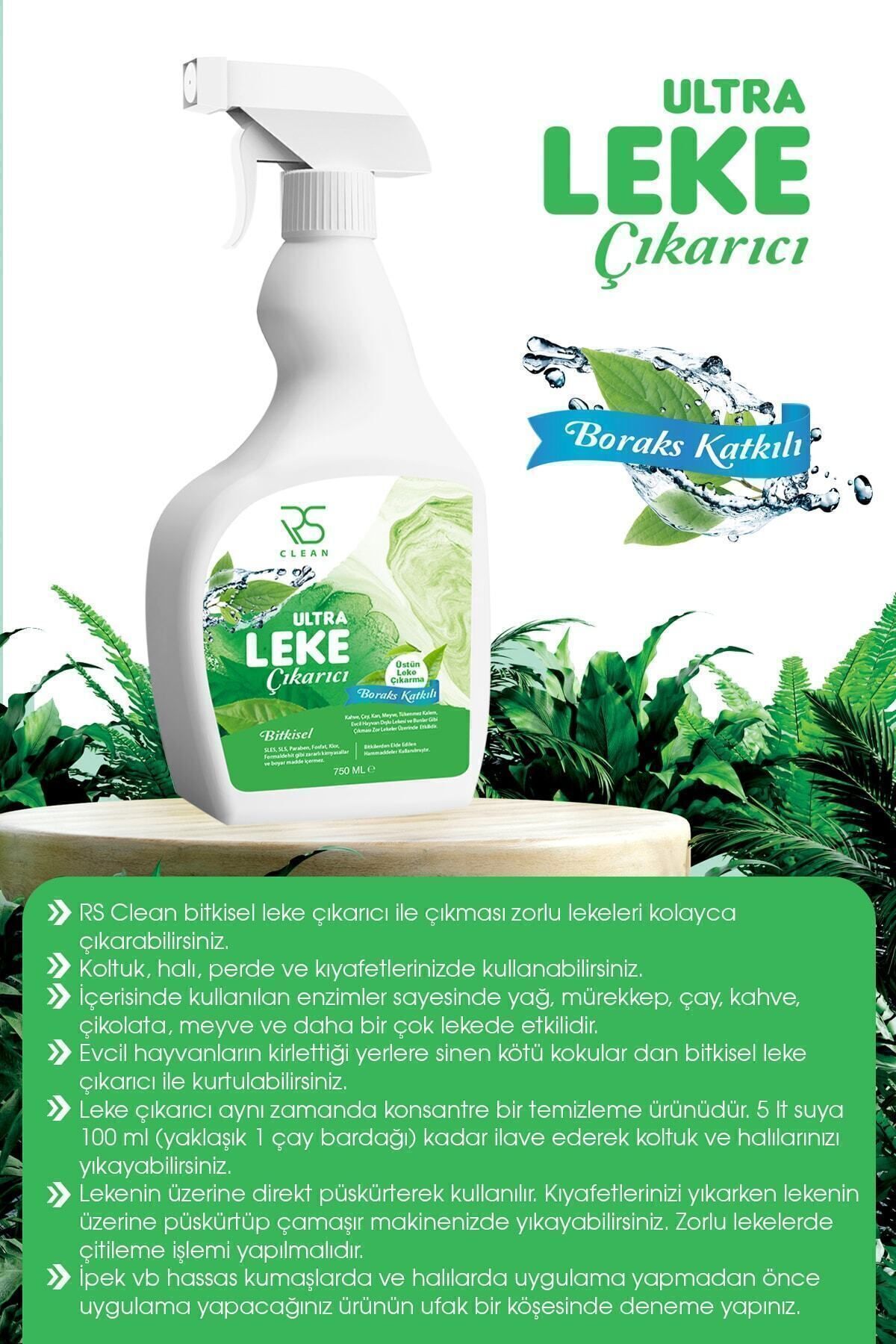 Ultra Bitkisel Leke Çıkarıcı - 750 Ml