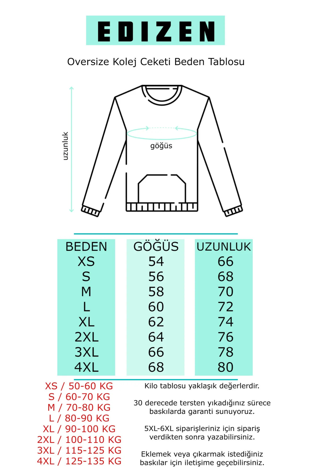 Edizen Kolları Deri Unisex Oversize Edenfall Baskılı Siyah Bomber Kolej Ceketi %100 Pamuk görsel 5