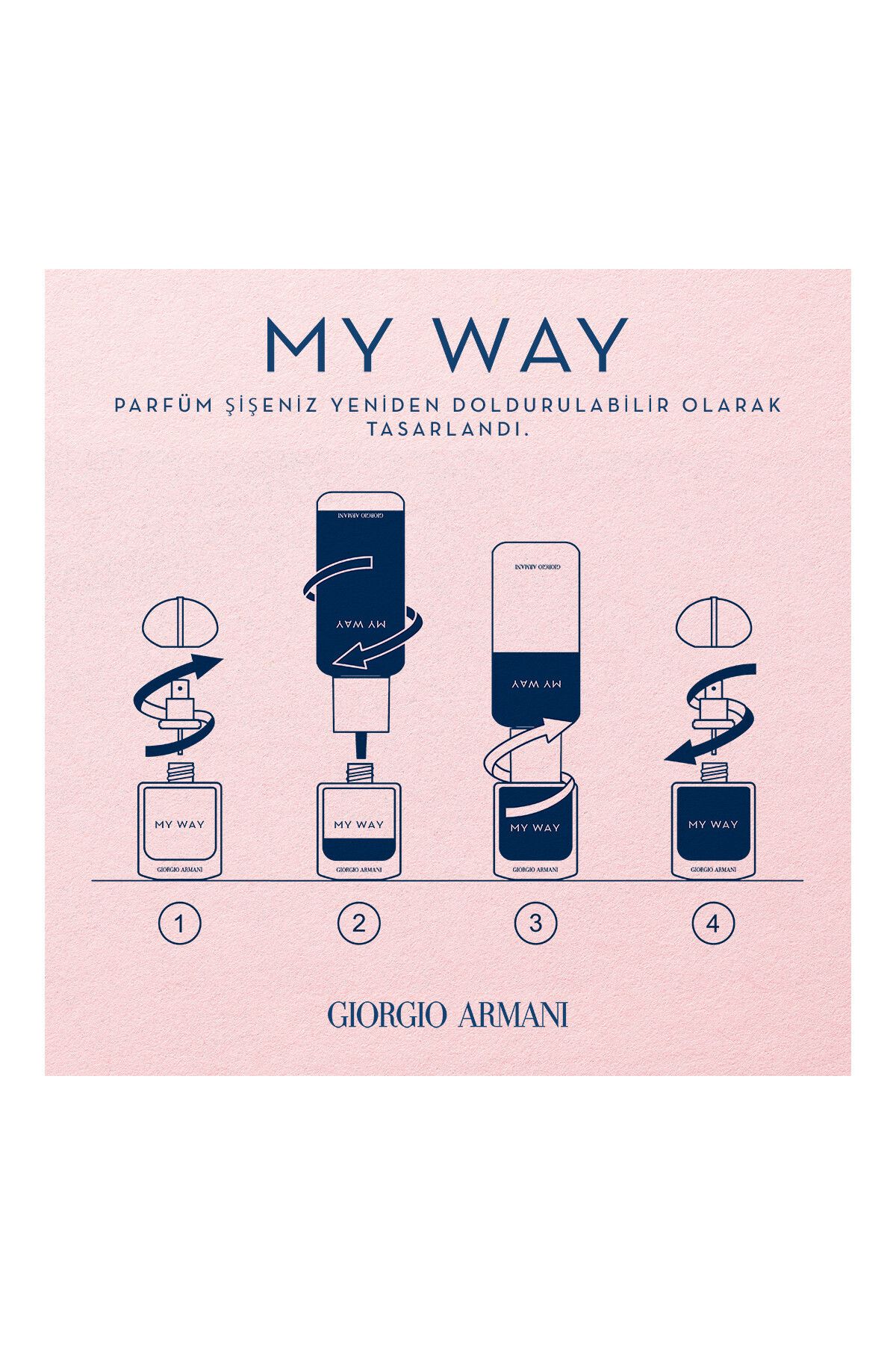 Giorgio Armani-My Way Edp Intense - New Formula and Unik Sustainable Perfume 90 ml Pssns.456 7