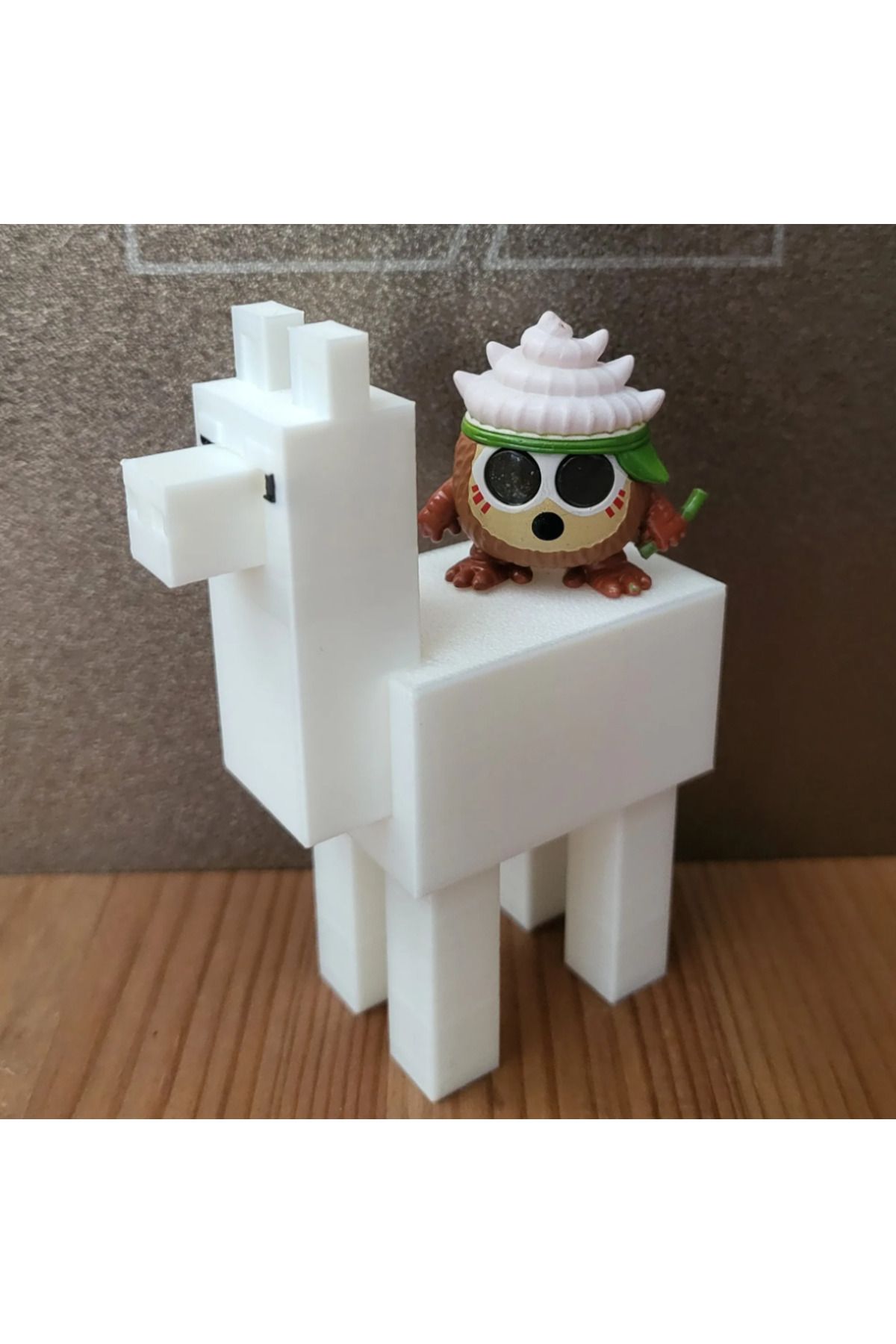 mse store minecraft temalı beyaz Lama