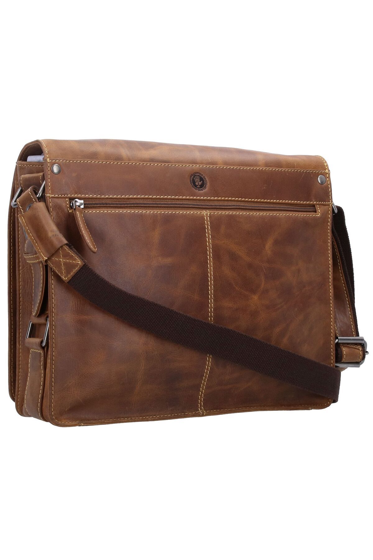 Greenburry-Vintage Cafe-Racer Messenger Leder 33 cm 4