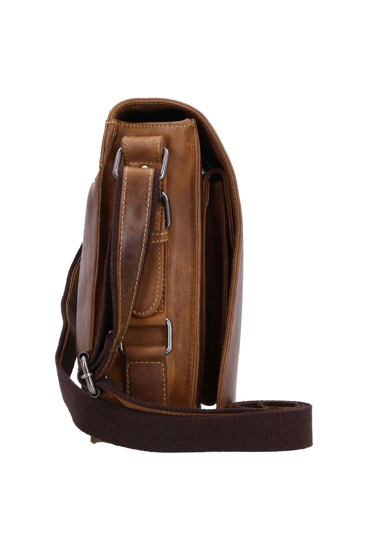 Greenburry-Vintage Cafe-Racer Messenger Leder 33 cm 3
