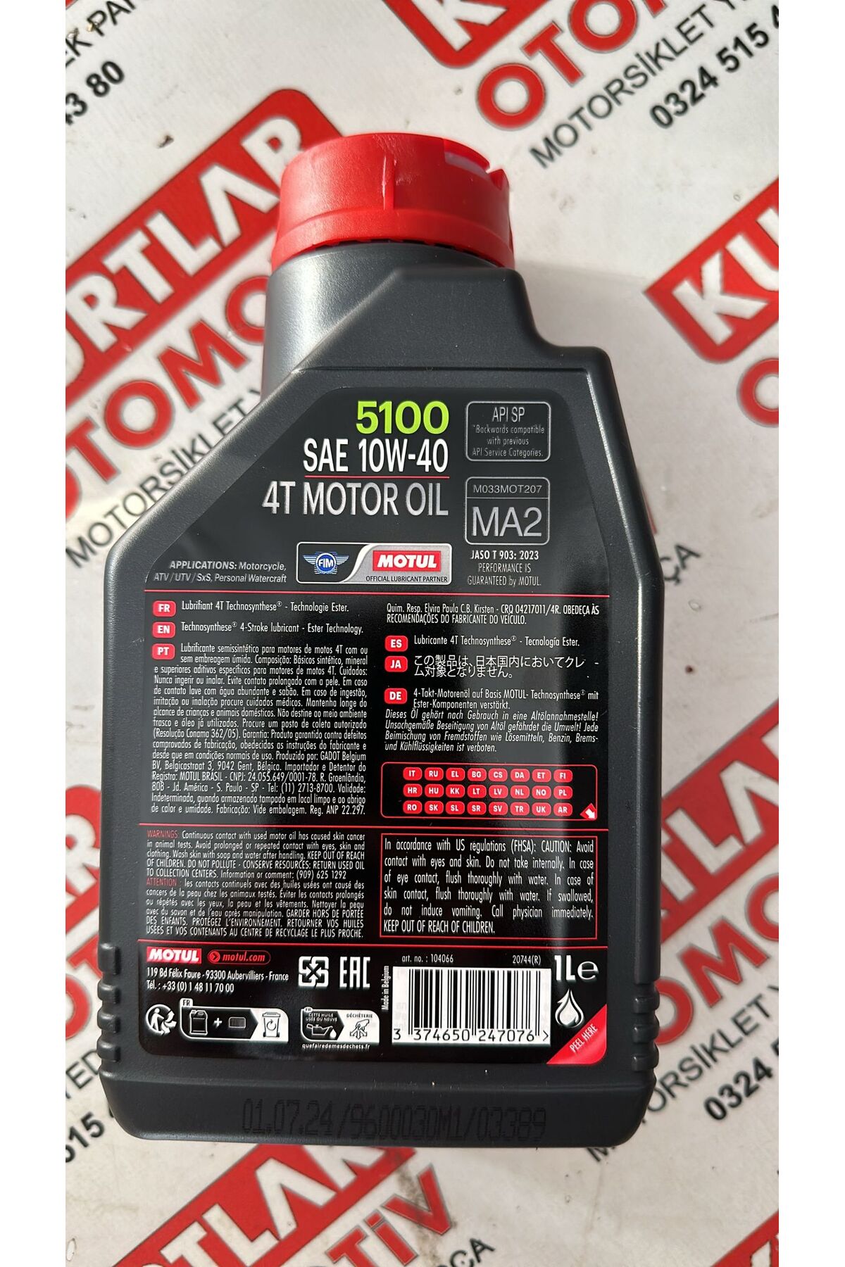 Motul 5100 10-40 4t Motosiklet Yağı 2024 Üretim - Fiyatı, Yorumları