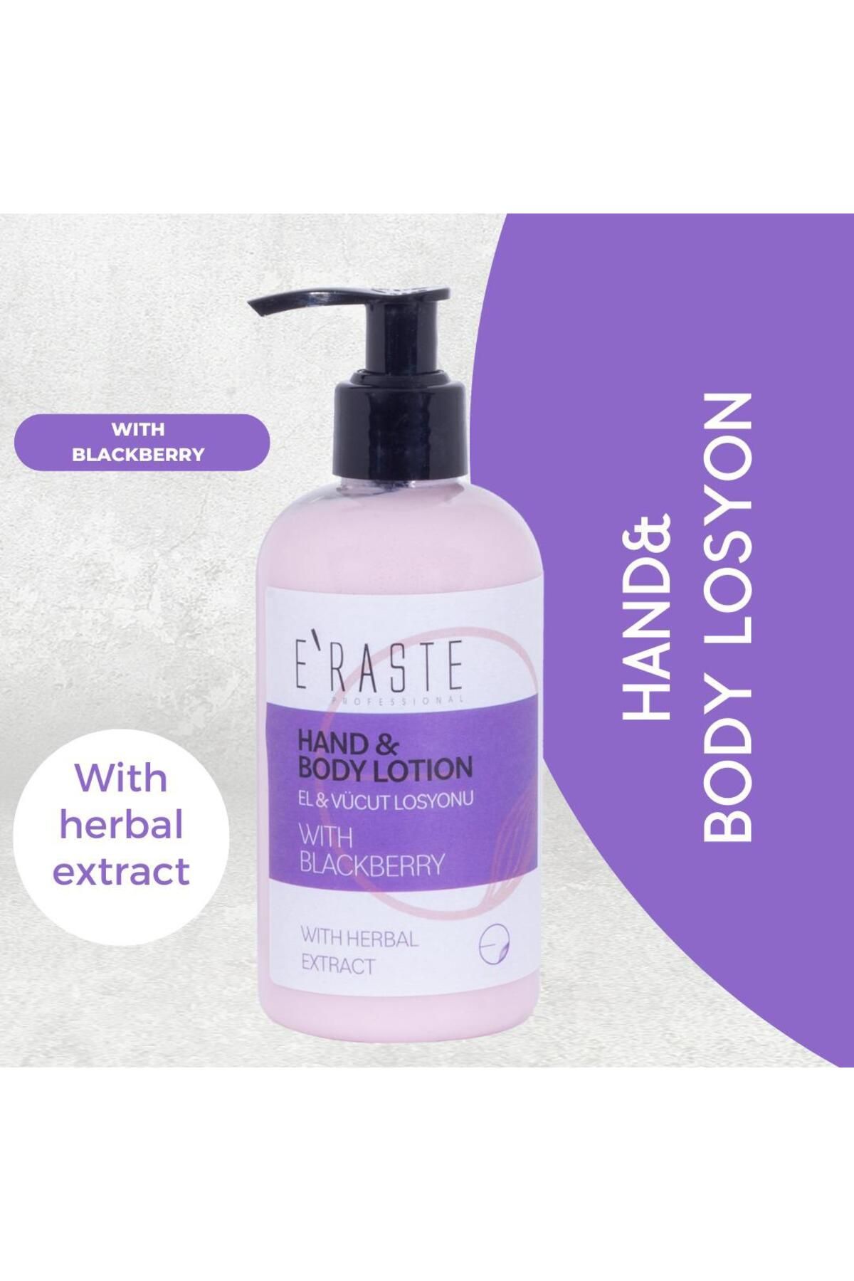 MAXTRADE E'RASTE HAND&BODY LOTION El & Vücut Losyonu 250 ML